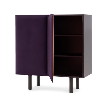 Buffet Tacito violet / L 100 x H 107 cm - Portes en feutre - Magis