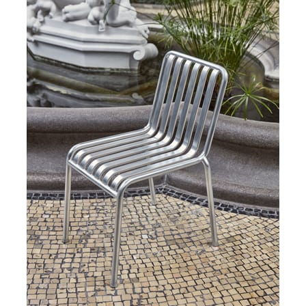 Chaise empilable Palissade gris métal / Bouroullec, 2016 - Hay