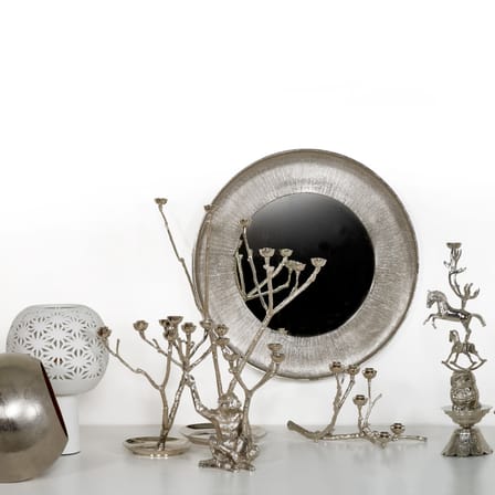 Chandelier Twiggy métal argent / L 30 x H 30 cm - Pols Potten