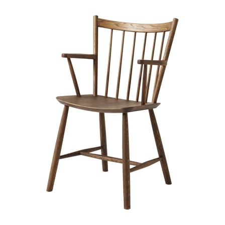 J42 Dining chair natural wood dark oiled oak / Reissue of 1933 model - Hay