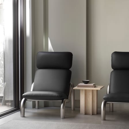 Fauteuil rembourré Tube tissu noir - Normann Copenhagen