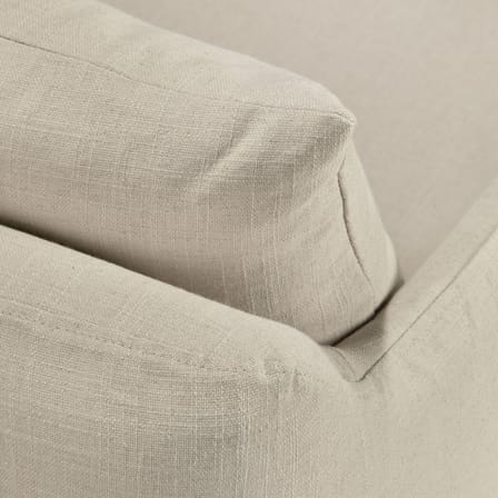 Fauteuil rembourré Weave tissu blanc - Ethnicraft
