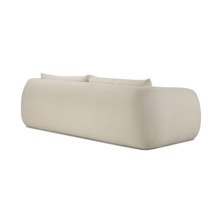 Divano destro Figur tessuto bianco / 3 posti - L 244 cm - Ethnicraft