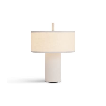Lampe sans fil rechargeable Margin LED tissu blanc / H 32,5 cm - NEW WORKS