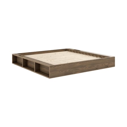 Lit double Ziggy / Pour matelas 180 x 200 cm - Rangements intégrés - KARUP DESIGN