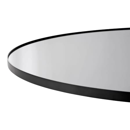 Miroir mural Circum XS bois noir gris / Ø 50 cm - AYTM