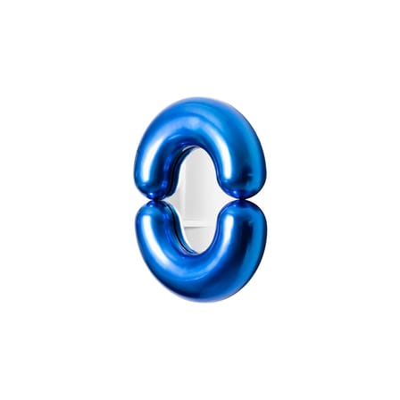 Miroir mural Zodiac Bumper Small céramique bleu / L 55 x H 70 cm - Jean-Baptiste Fastrez, 2020 - Moustache