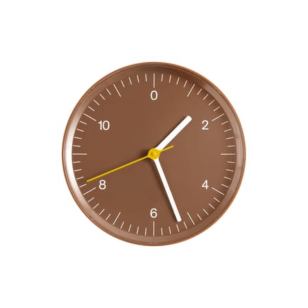 Orologio murale  materiale plastico marrone / Jasper Morrison, 2008 - Riciclato - Hay