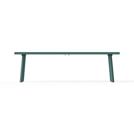 Panchina Fred's metallo verde / L 160 cm - 3 posti - Fatboy