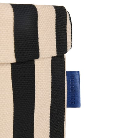 Panier Rond tissu noir / H 47 cm - NOBODINOZ