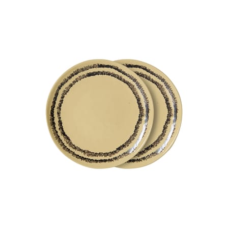 Piatto da dessert 70s ceramics ceramica giallo / Set di 2 - Ø 17,5 cm - HK LIVING