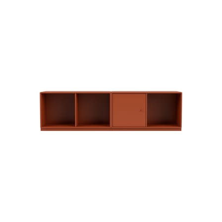 Portaoggetti Line legno arancione / L 139,2 x P 30 cm H 38,4 cm - MONTANA