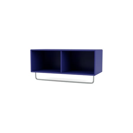Étagère Coat bois bleu / Penderie - L 69,6 x H 24 x Prof. 30 cm - MONTANA