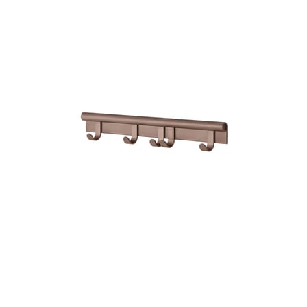 Portemanteau mural Coil métal rose / L 60 cm - Muuto