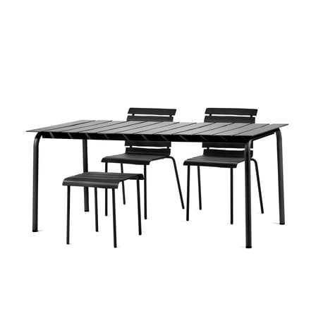 Stapelbarer Stuhl Aligned metall schwarz / By Maarten Baas - Aluminium - valerie objects