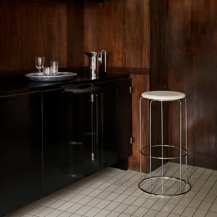 Tabouret haut Wire VP16 métal / H 75 cm - Verner Panton, 1981 - &tradition