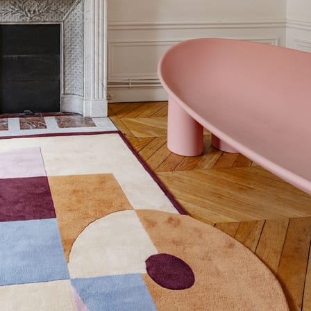 Tapis Record Player / 210 x 140 cm - Laine tuftée main - COLORTHERAPIS