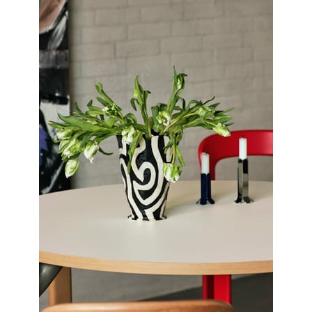 Vase Shadow keramik schwarz by Jessica Hans / Handbemalte Keramik - Hay