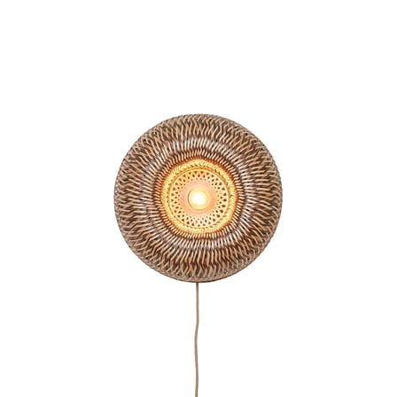 Applique avec prise Barbados / Ø 35 cm - Bambou - GOOD&MOJO