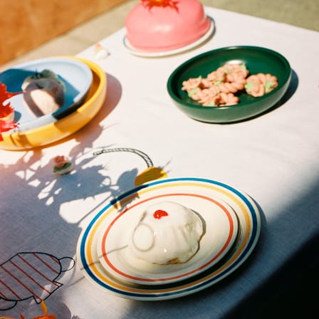 Set de 2 assiettes Sobremesa / Ø 24,5 - Grès - Hay