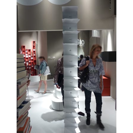 Bibliothèque Original Ptolomeo métal blanc / 1 face - H 75 cm - Opinion Ciatti