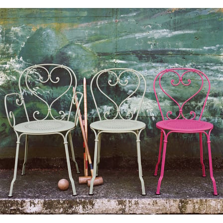 Chaise empilable 1900 métal vert - Fermob