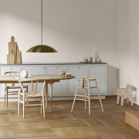 Chaise haute ND54 bois naturel / Réédition 1955 - CARL HANSEN & SON