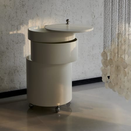 Chariot Barboy bois beige / Verner Panton, 1963 - Verpan