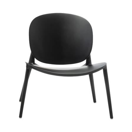 Fauteuil bas Be Bop plastique noir / Palomba, 2019 - Kartell