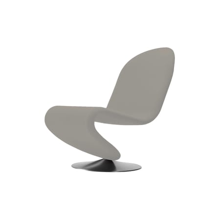 Fauteuil bas 123 tissu gris beige / Exclusivité web - Verpan