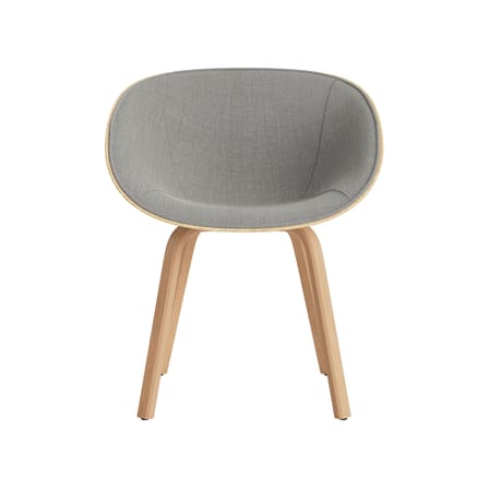 Fauteuil rembourré Mat / Chanvre - Pieds hêtre - Normann Copenhagen