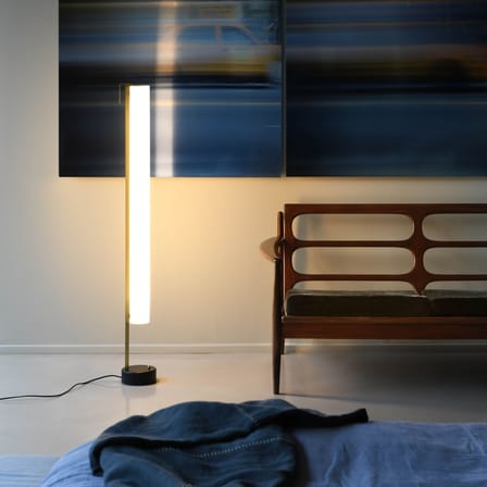 G54 Floor lamp plastic material white / LED - 1959 Reissue, Pierre Guariche - SAMMODE STUDIO