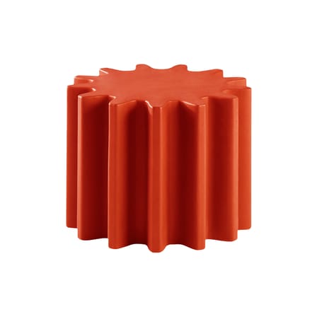 Gear Coffee table plastic material red / Low stool - Slide