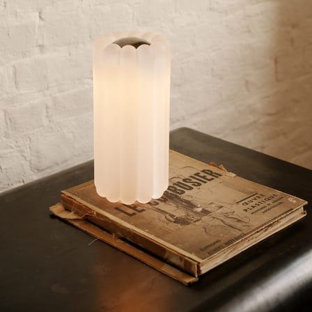 Lampada da tavolo Press LED vetro bianco / H 23,5 cm - Tom Dixon