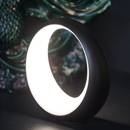 Lampe sans fil rechargeable Hoopik LED métal noir / Ø 24 cm - Fermob