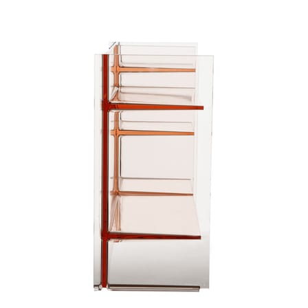 Meuble de rangement Sound-rack plastique rose / L 75 x H 53 cm - Kartell
