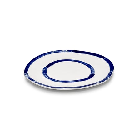The Line-up Plate ceramic blue / Ø 28.5 cm - Set of 2 - Serax
