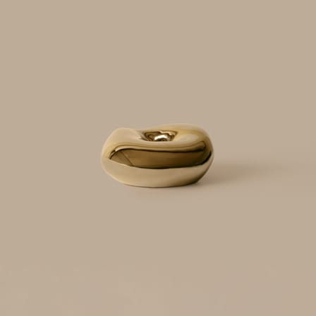 Portacandela Bellure ceramica oro - Ferm Living