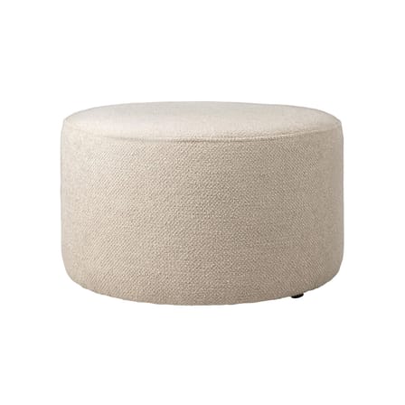 Pouf Barrow tissu blanc beige / Ø 60 cm - Ethnicraft