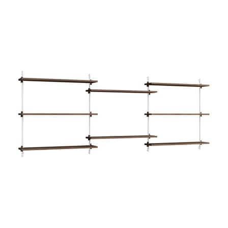 Wall Shelving – ws.85.3 Shelf wood brown / W 239 x H 85 x D 17.5 cm - MOEBE