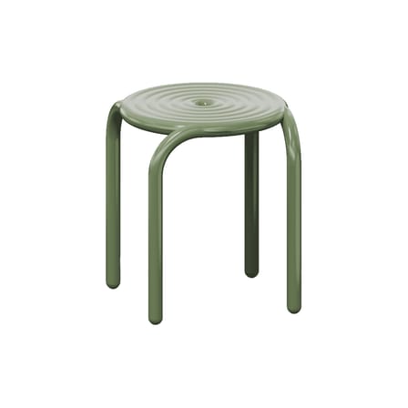 Groove Stool metal green - Tom Dixon