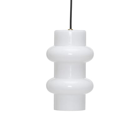 Suspension Pilule Pendule Double verre blanc / Ø 15 x H 25 cm - HÜBSCH