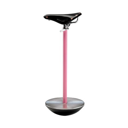 Tabouret haut réglable Sella métal rose /Achille et Pier Giacomo Castiglioni, 1957 - Zanotta