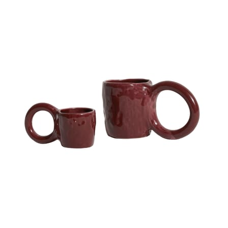 Set de 2 tasses à espresso Donut Small céramique / Ø  6 x H 5,5 cm - Petite Friture