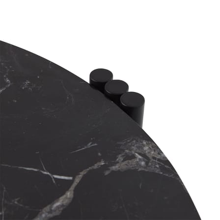Tavolino Tribus pietra nero / Ø 60 x H 35 cm - Marmo - AYTM