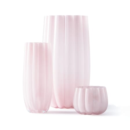 Vase Melon Large verre rose / Ø 20,5 x H 38 cm - POLSPOTTEN