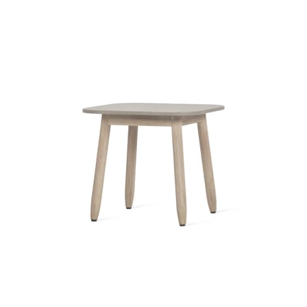 Beistelltisch David keramik grau holz natur / Keramik & gealtertes Teakholz - 41 x 41 cm - Vincent Sheppard