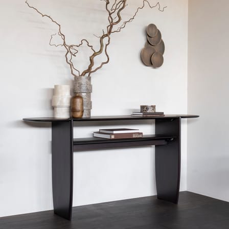 Console PI bois marron / 160 x 40 x H 75 cm - Acajou massif - Ethnicraft