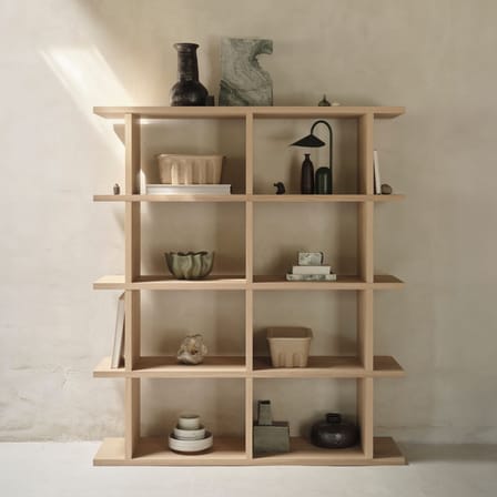 Étagère Kona 2x4 bois naturel / L 122,5 x H 141 cm - Ferm Living