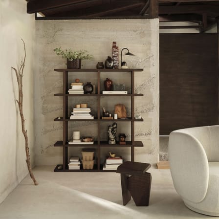 Étagère Kona 2x4 bois marron / L 122,5 x H 141 cm - Ferm Living